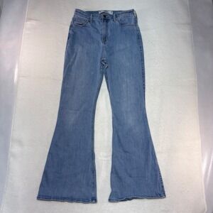 Hollister Curvy High-Rise Vintage Flare Jeans Light Wash Blue 9S W29 L30
